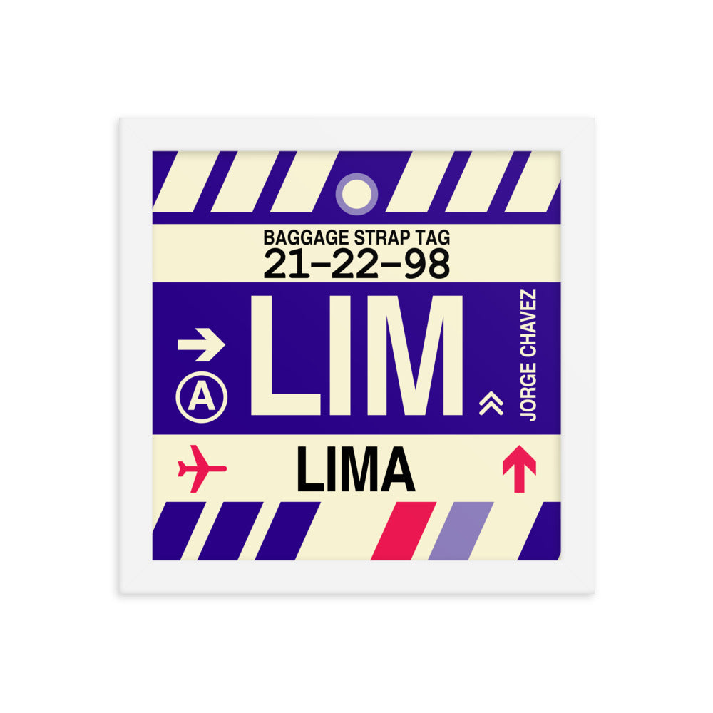 Travel-Themed Framed Print • LIM Lima • YHM Designs - Image 11