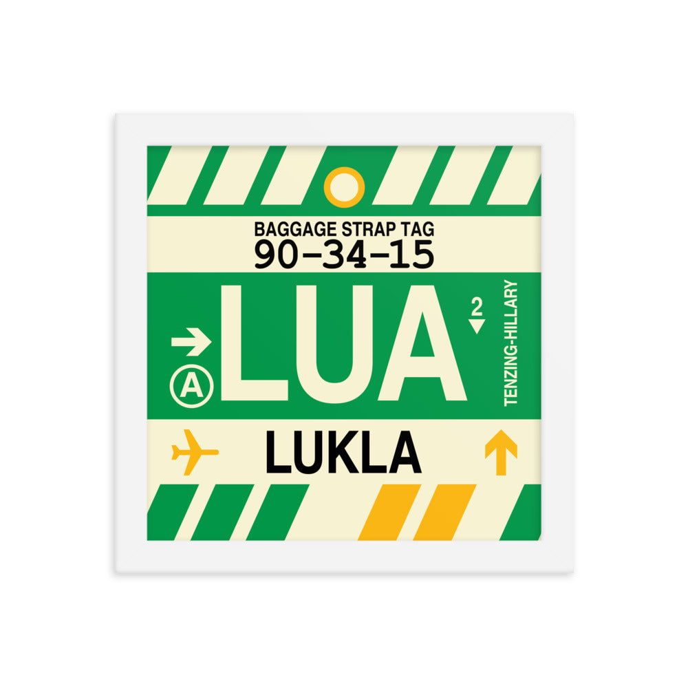 Travel-Themed Framed Print • LUA Lukla Souvenir • YHM Designs - Image 11