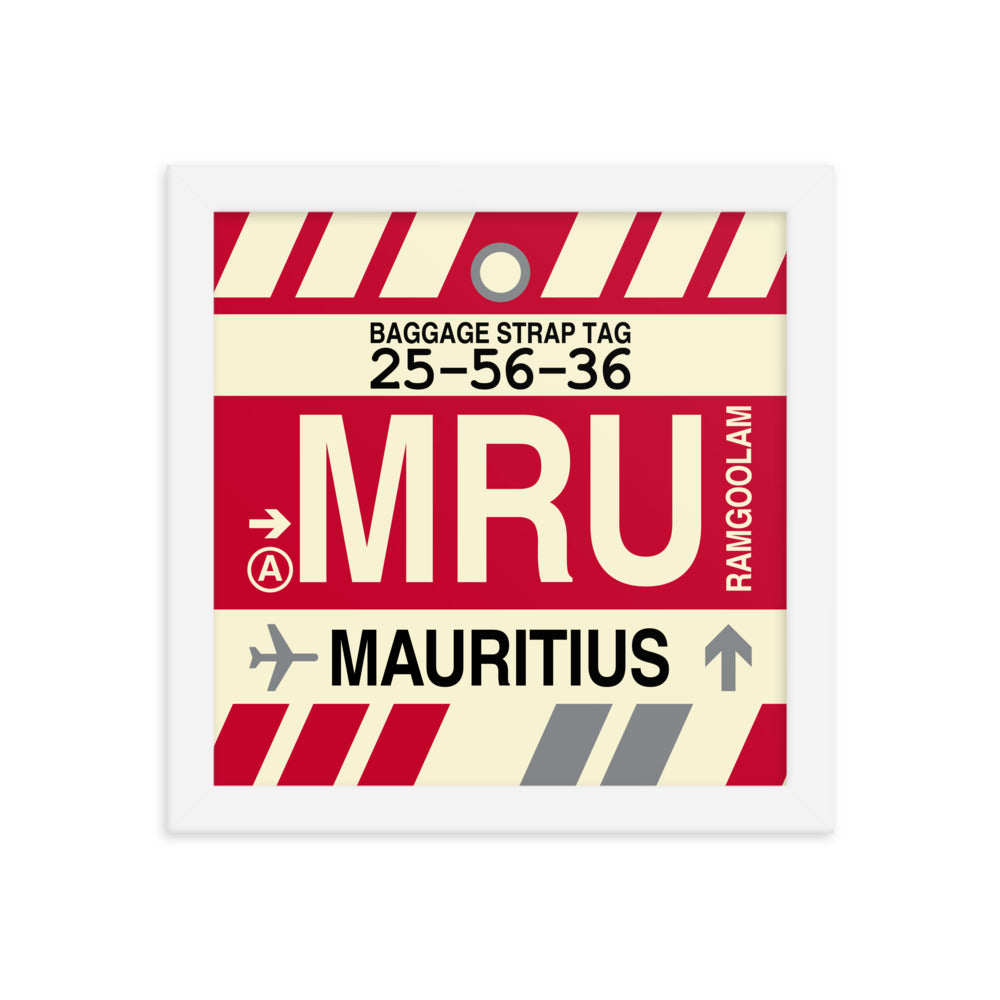 Travel-Themed Framed Print • MRU Port Louis Souvenir • YHM Designs - Image 11