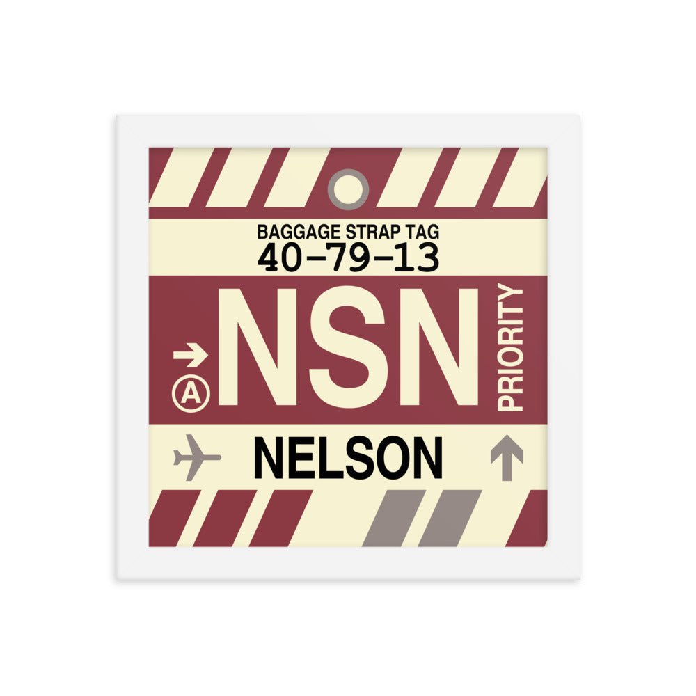 Travel-Themed Framed Print • NSN Nelson Souvenir • YHM Designs - Image 11