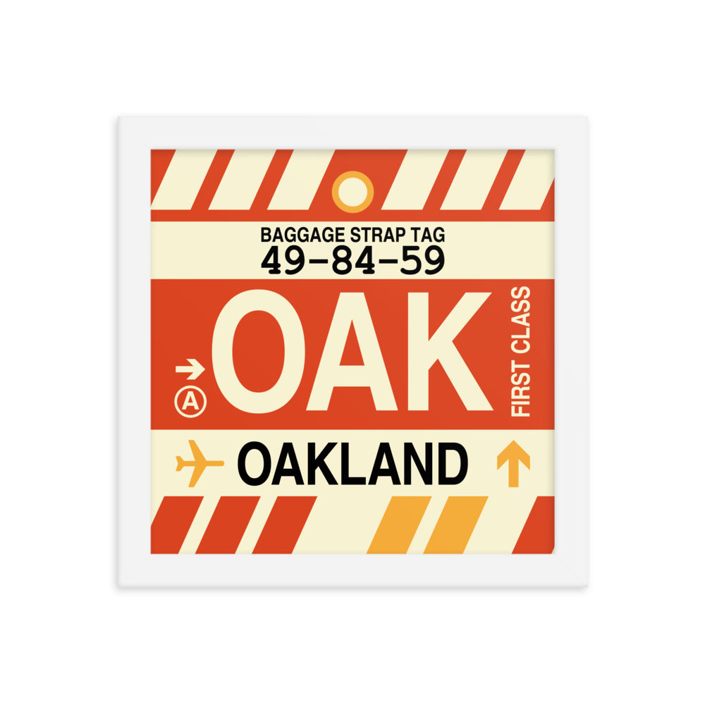 Travel-Themed Framed Print • OAK Oakland Souvenir • YHM Designs - Image 11