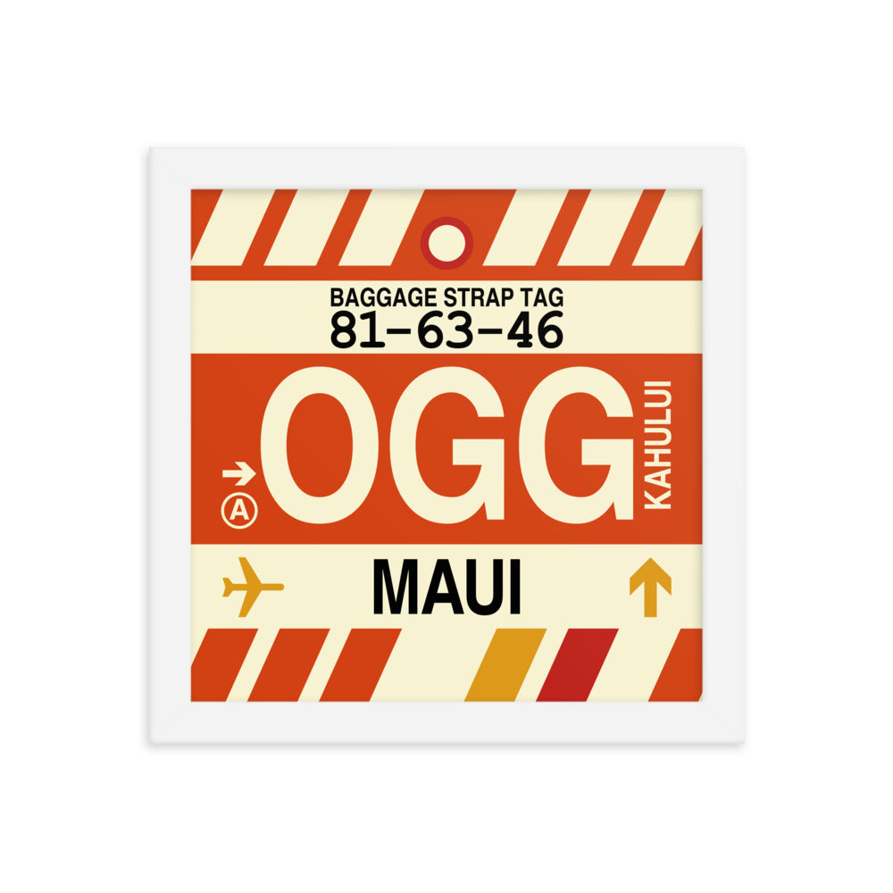 Travel-Themed Framed Print • OGG Maui • YHM Designs - Image 11