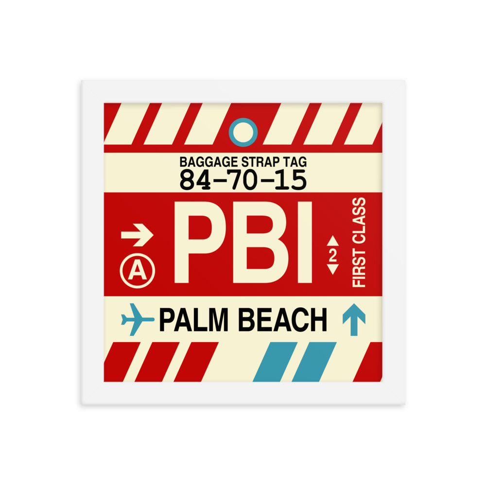 Travel-Themed Framed Print • PBI Palm Beach • YHM Designs - Image 11