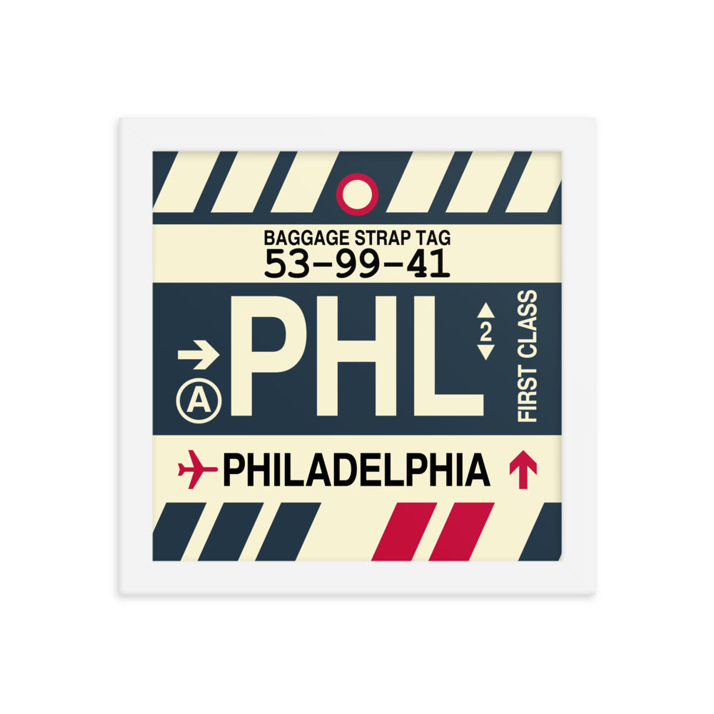 Travel-Themed Framed Print • PHL Philadelphia • YHM Designs - Image 11