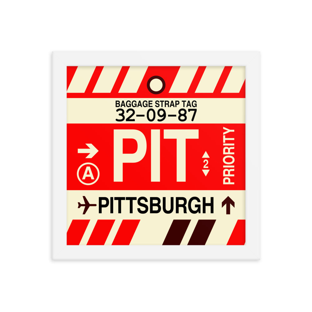 Travel-Themed Framed Print • PIT Pittsburgh • YHM Designs - Image 11