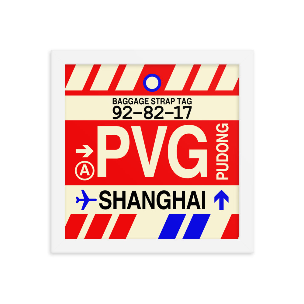 Travel-Themed Framed Print • PVG Shanghai Souvenir • YHM Designs - Image 11