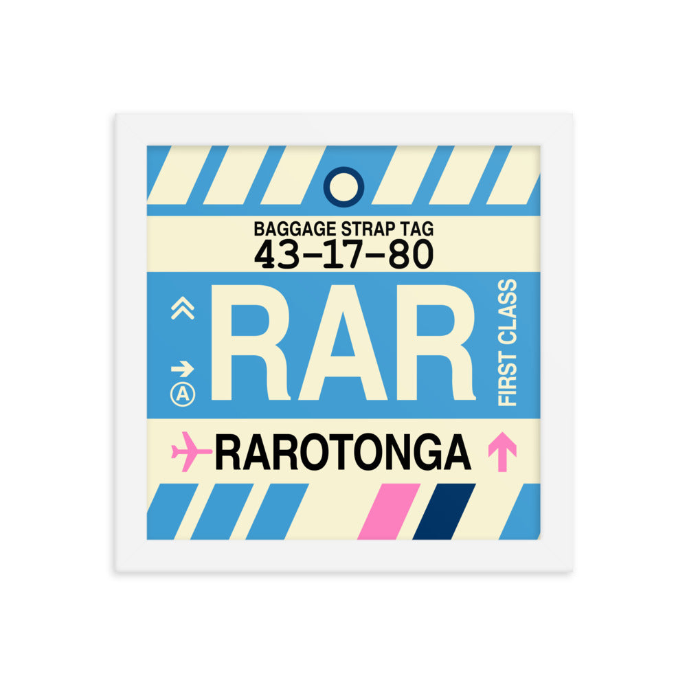 Travel-Themed Framed Print • RAR Rarotonga Souvenir • YHM Designs - Image 11