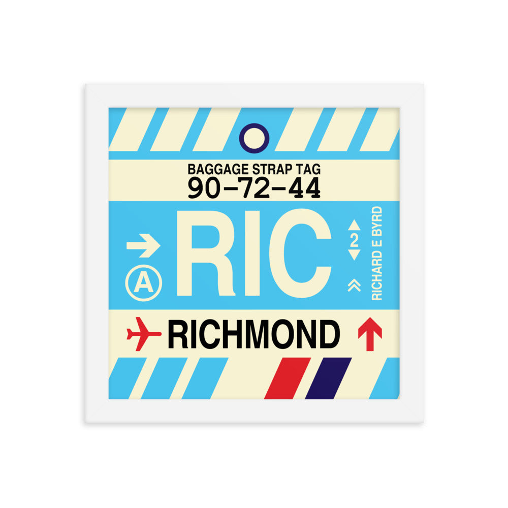 Travel-Themed Framed Print • RIC Richmond • YHM Designs - Image 11