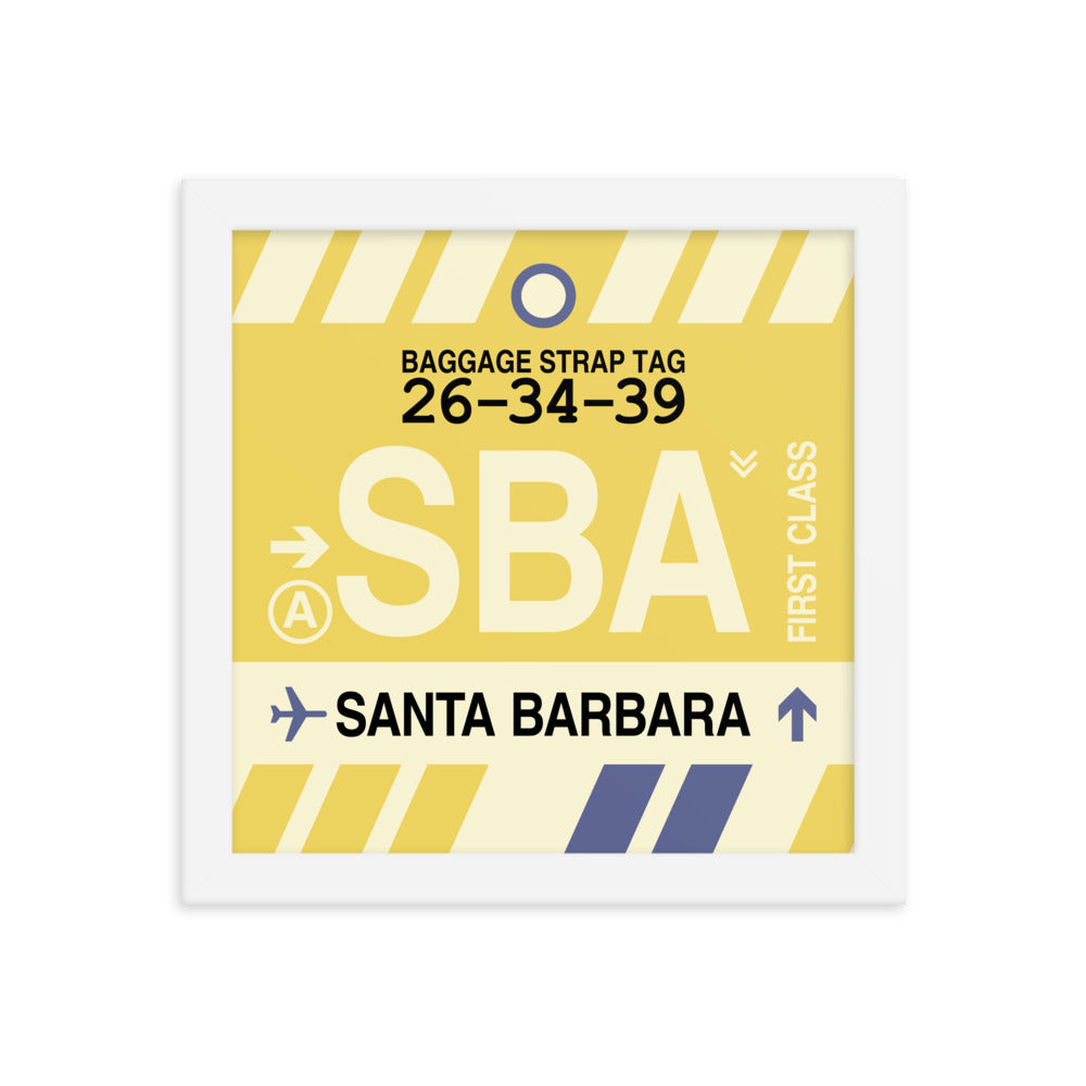 Travel-Themed Framed Print • SBA Santa Barbara Souvenir • YHM Designs - Image 11