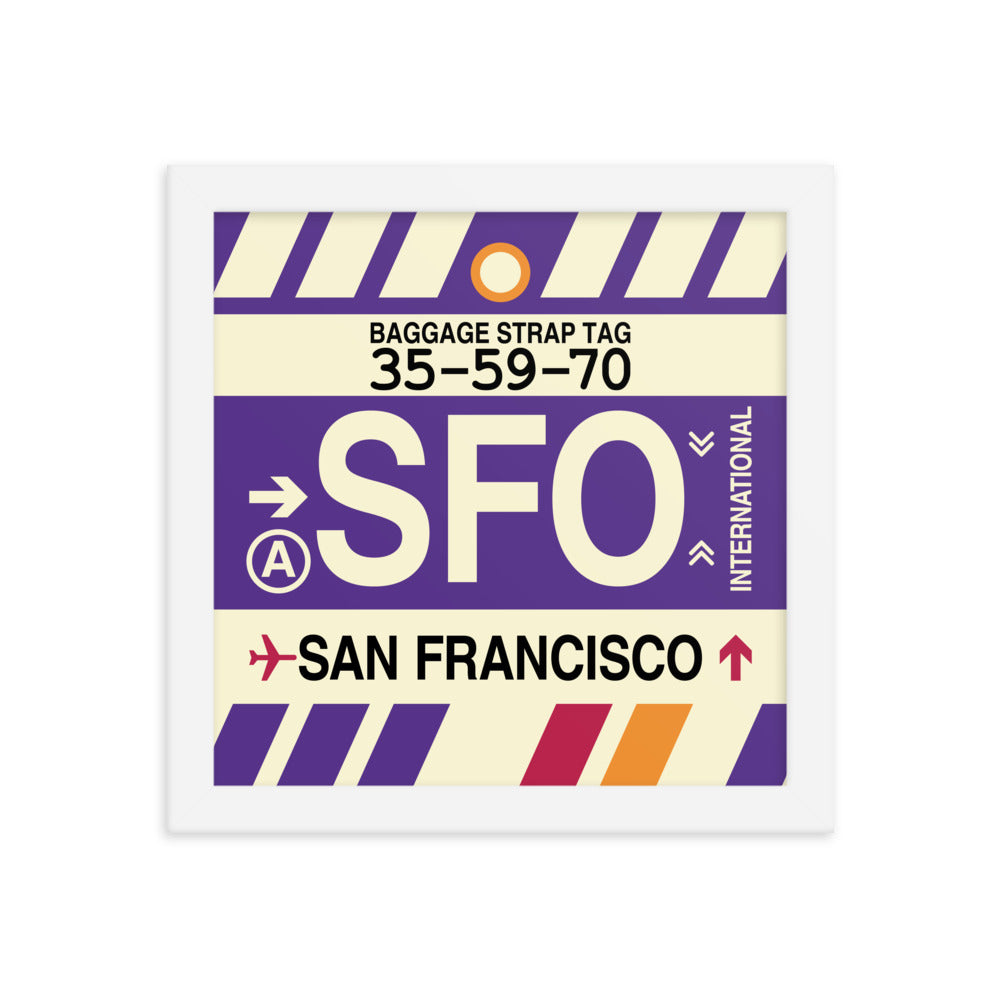 Travel-Themed Framed Print • SFO San Francisco • YHM Designs - Image 11