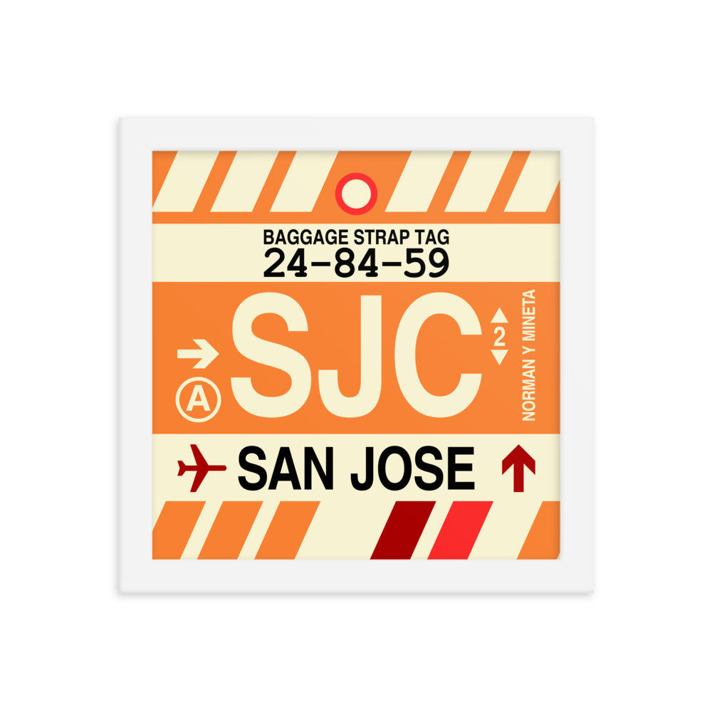 Travel-Themed Framed Print • SJC San Jose • YHM Designs - Image 11