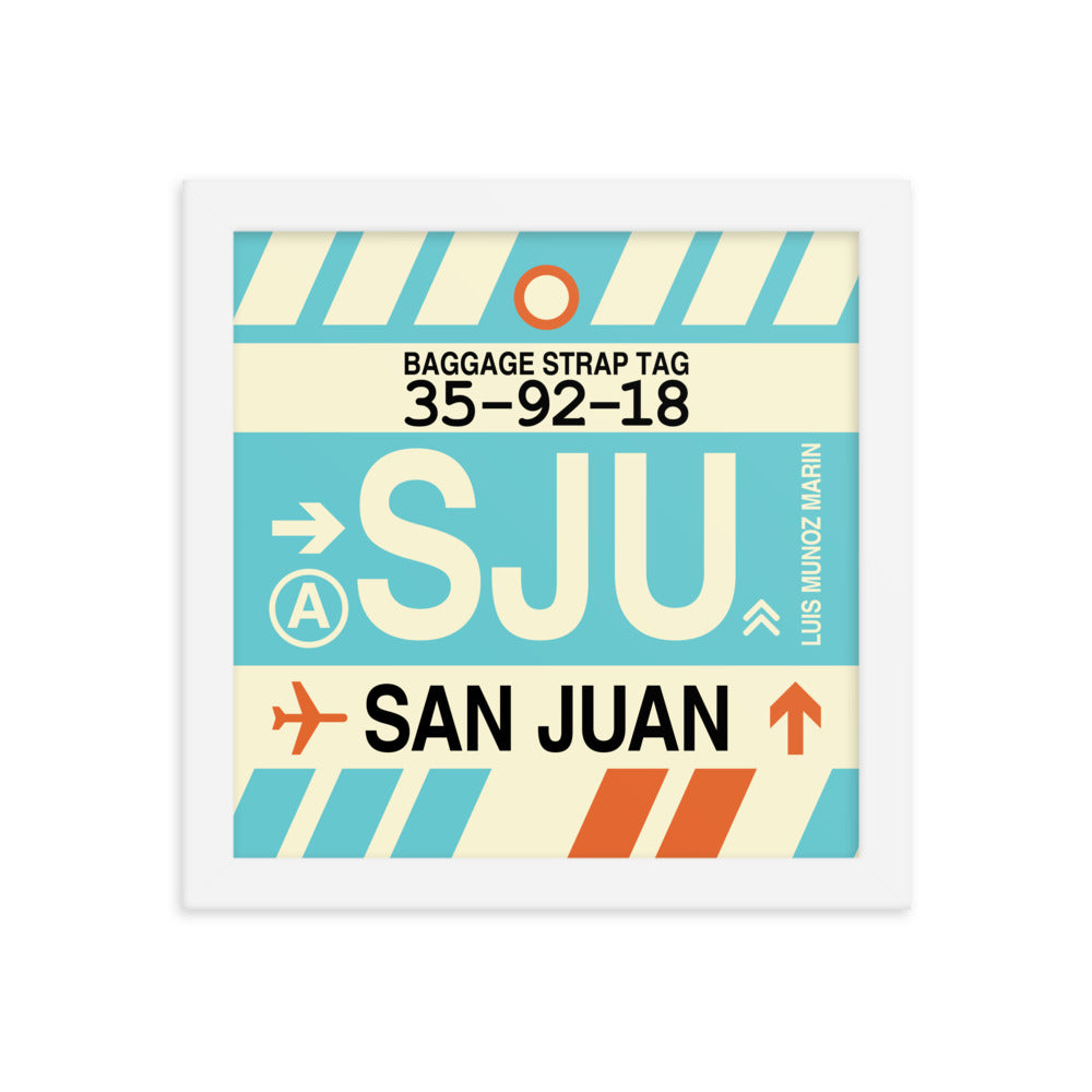 Travel-Themed Framed Print • SJU San Juan • YHM Designs - Image 11