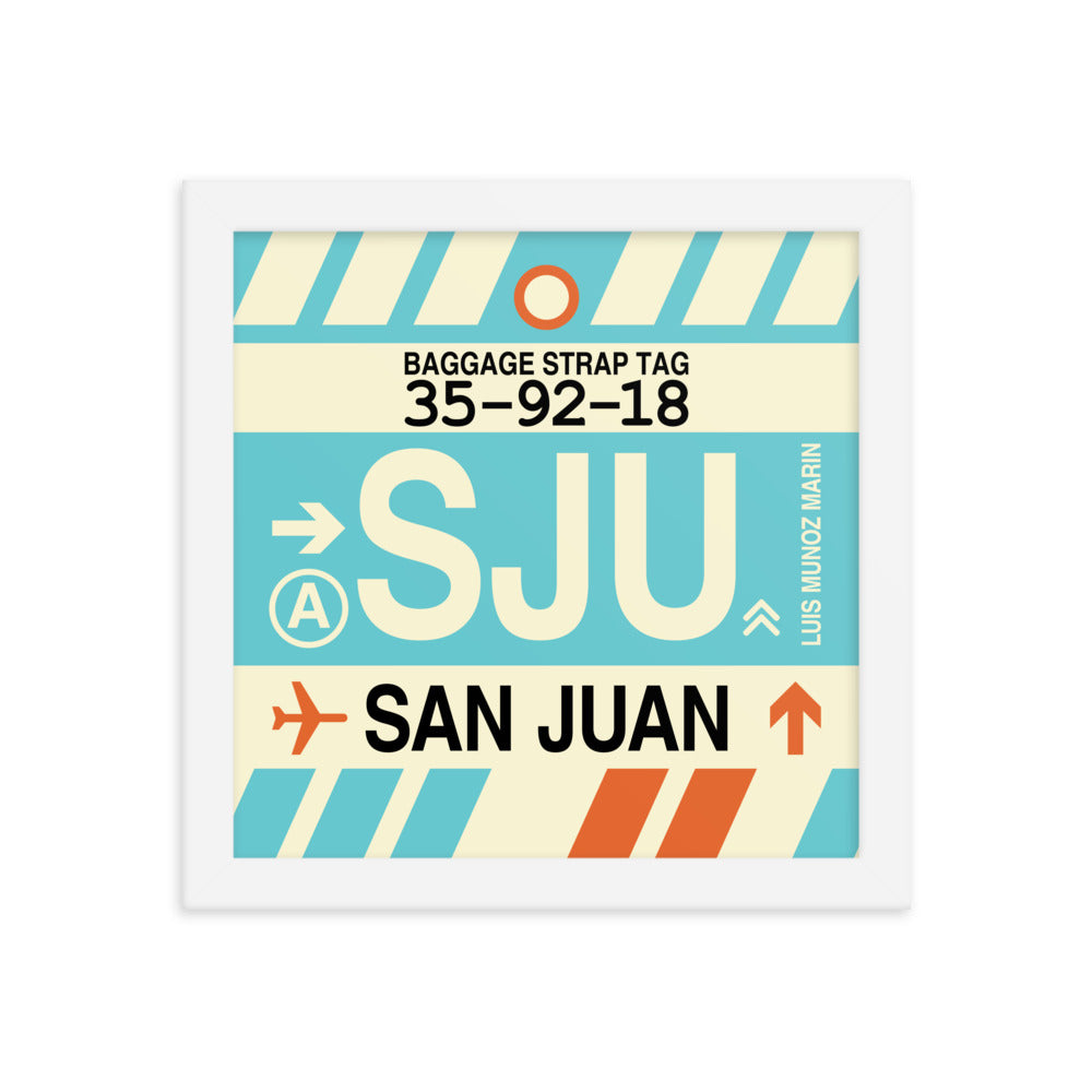 Travel-Themed Framed Print • SJU San Juan Souvenir • YHM Designs - Image 11