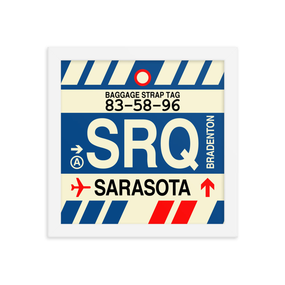 Travel-Themed Framed Print • SRQ Sarasota-Bradenton • YHM Designs - Image 11