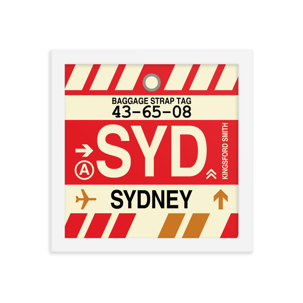Travel-Themed Framed Print • SYD Sydney • YHM Designs - Image 11