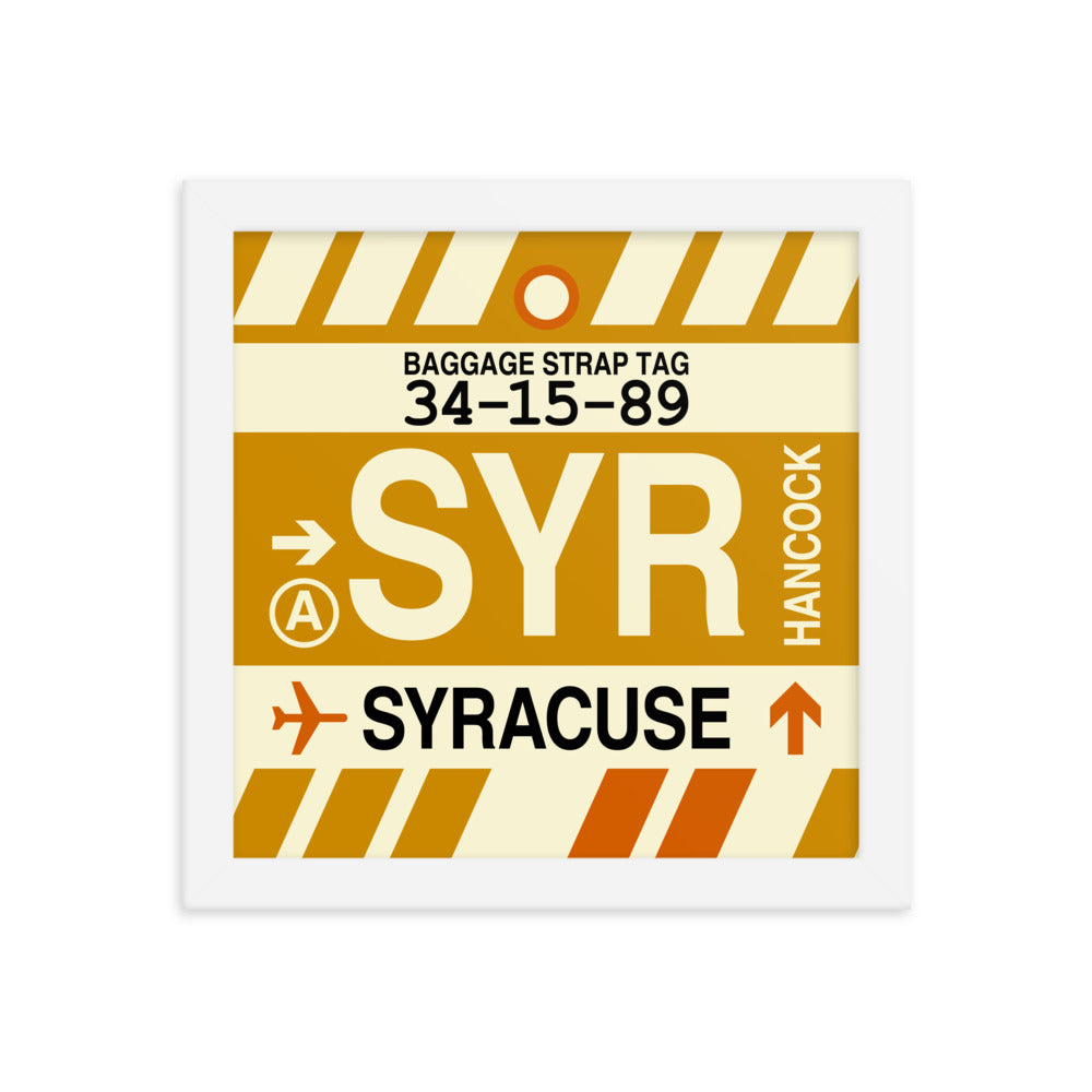 Travel-Themed Framed Print • SYR Syracuse Souvenir • YHM Designs - Image 11
