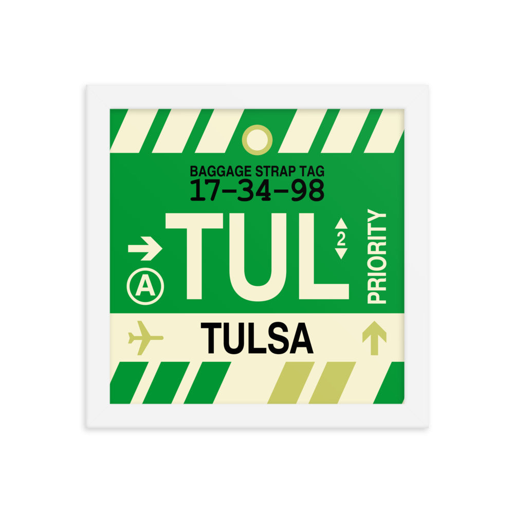 Travel-Themed Framed Print • TUL Tulsa • YHM Designs - Image 11