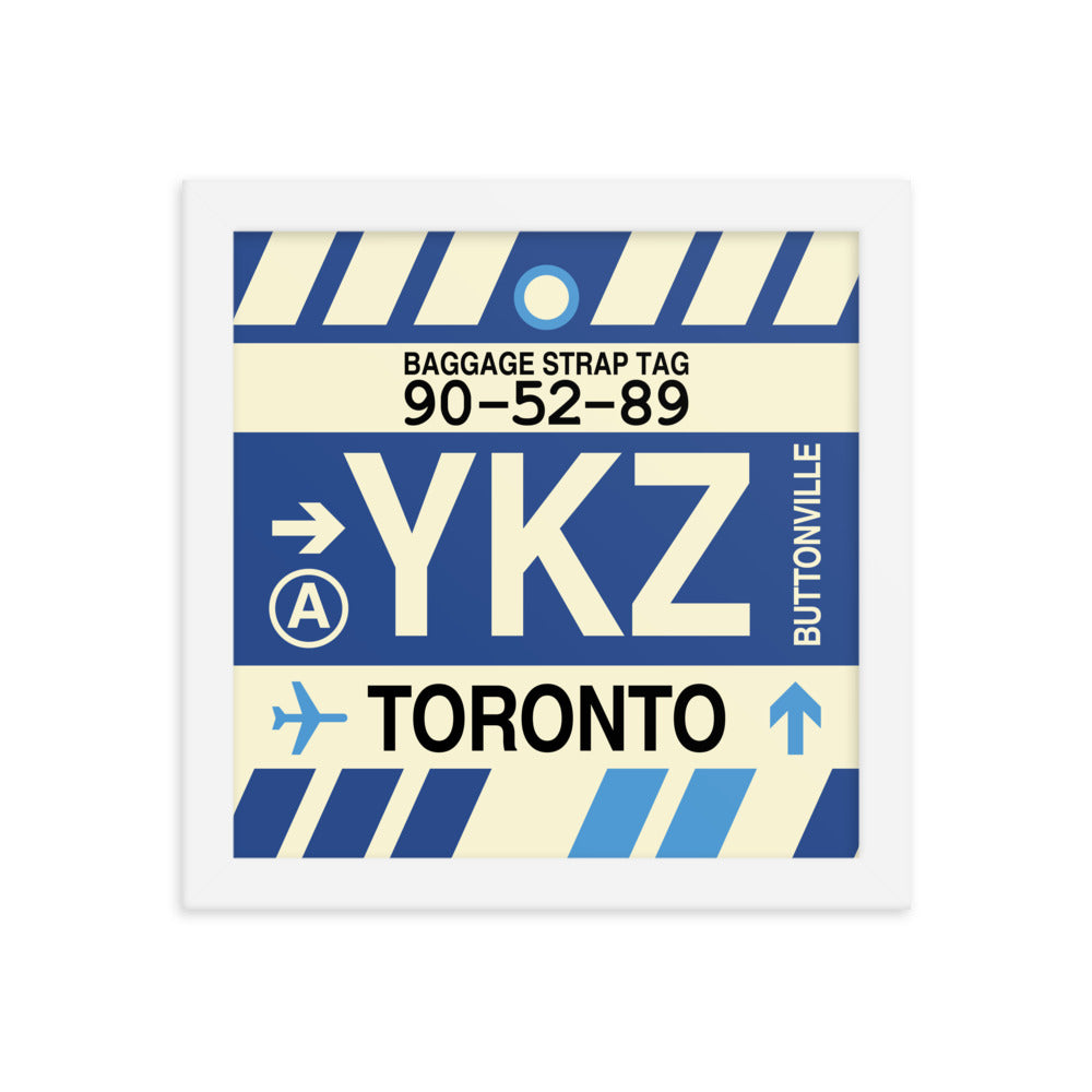 Travel-Themed Framed Print • YKZ Toronto • YHM Designs - Image 11