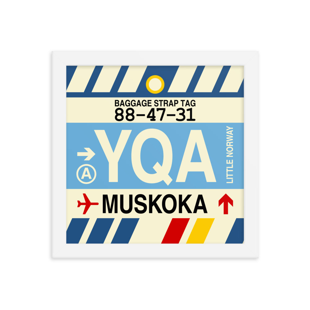 Travel-Themed Framed Print • YQA Muskoka • YHM Designs - Image 11