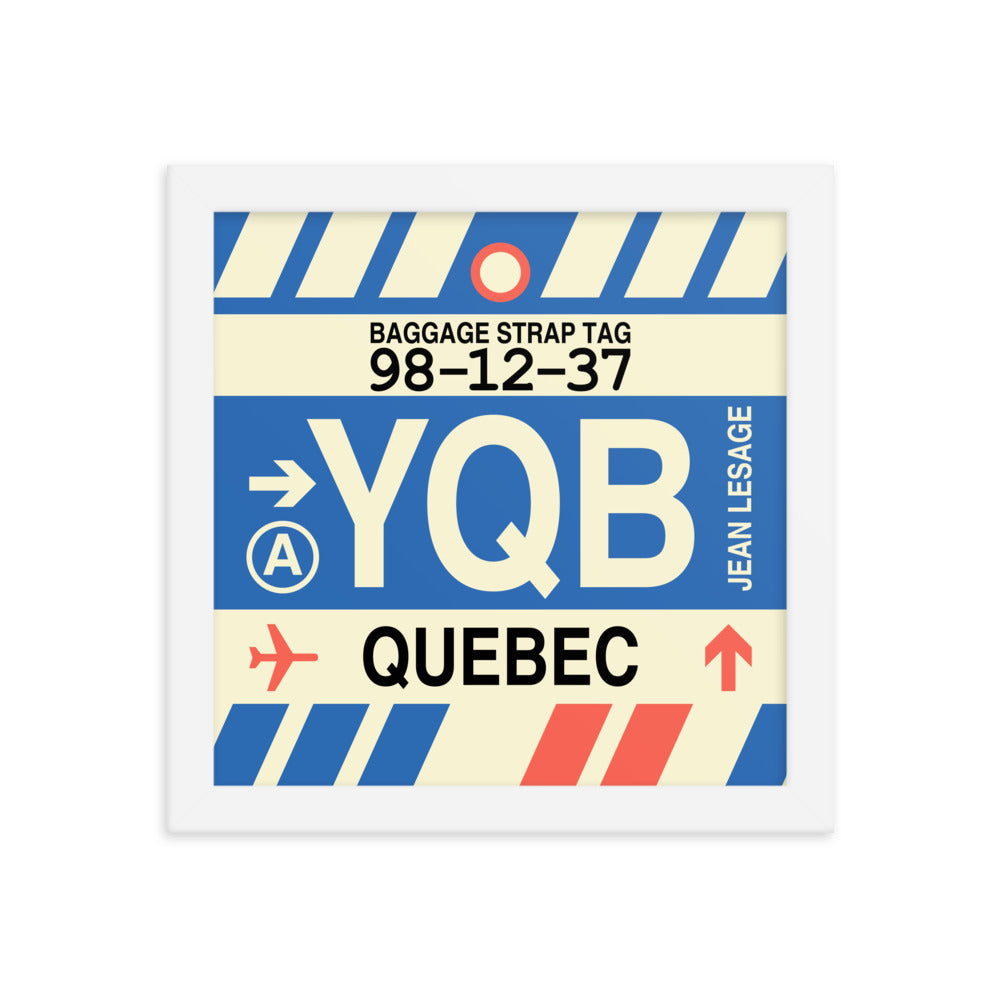Travel-Themed Framed Print • YQB Quebec City • YHM Designs - Image 11