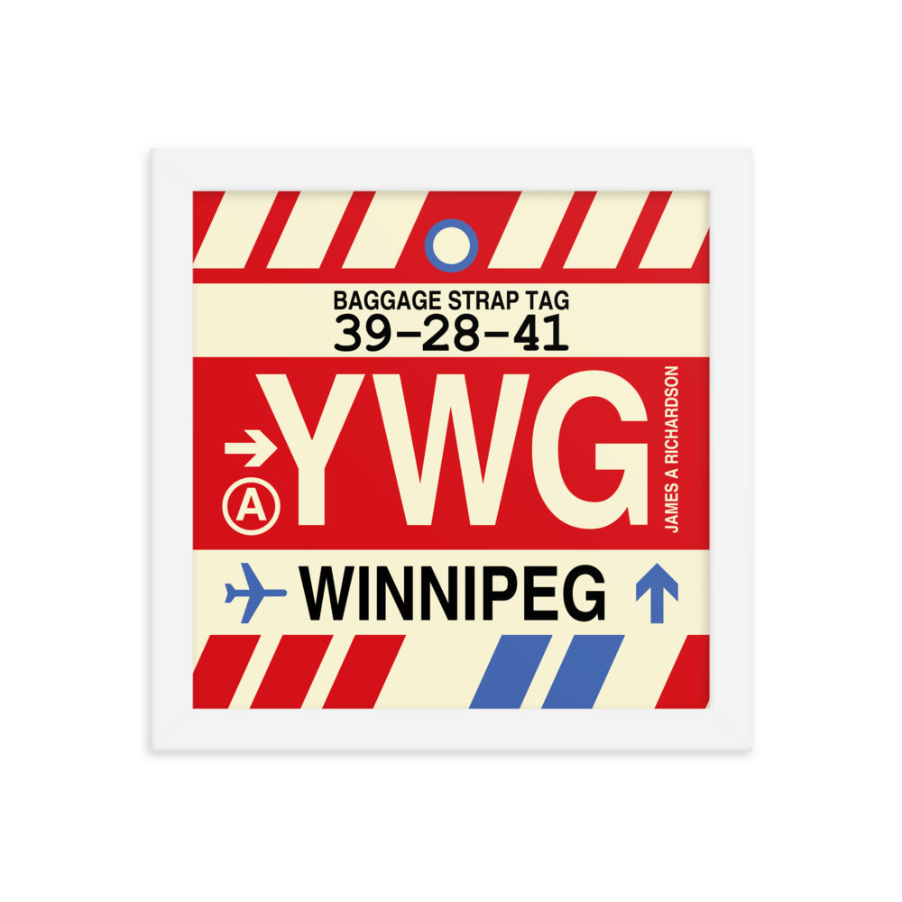 Travel-Themed Framed Print • YWG Winnipeg Souvenir • YHM Designs - Image 11