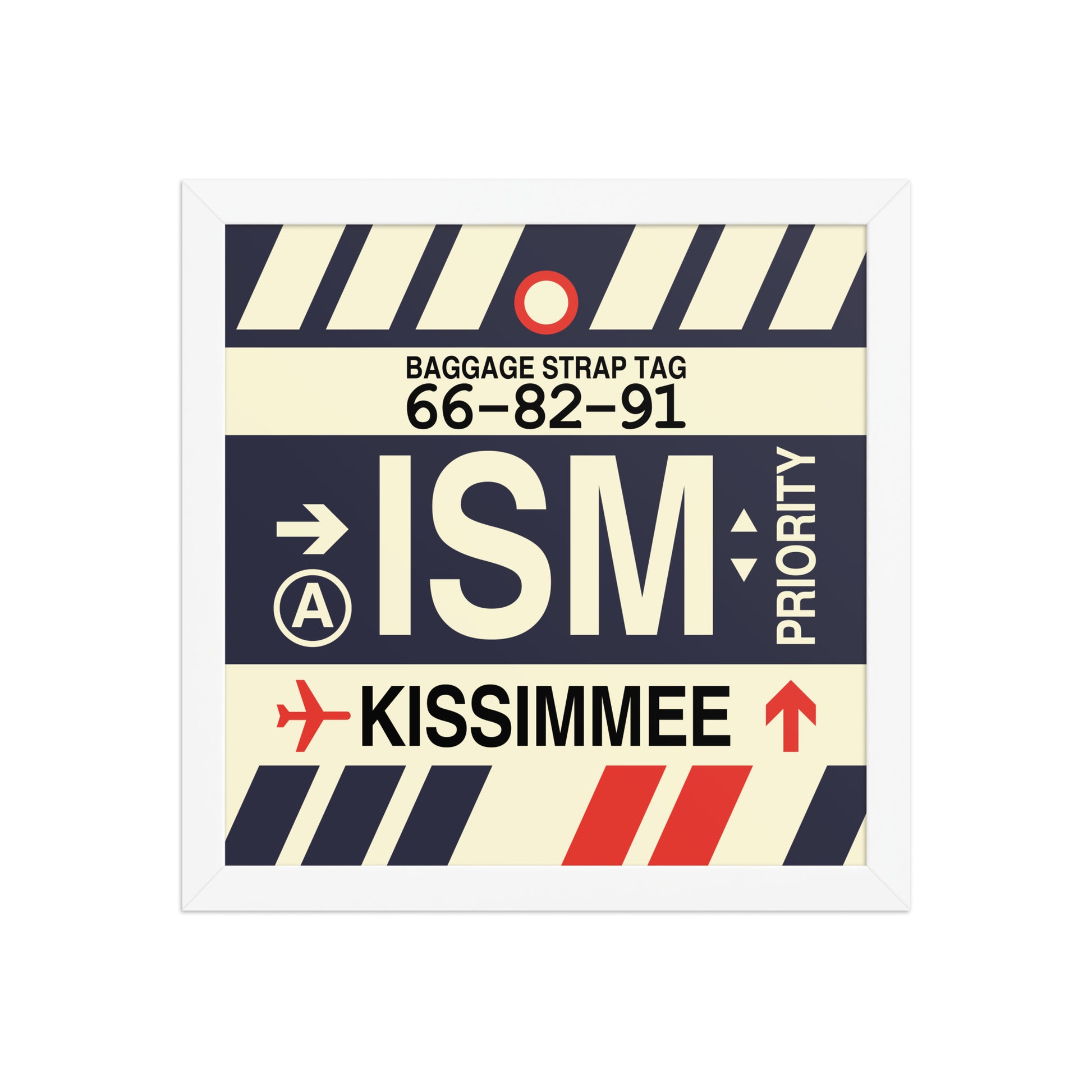 ISM Kissimmee Framed Print • Jet Age Baggage Tag Design • YHM Designs - Image 12