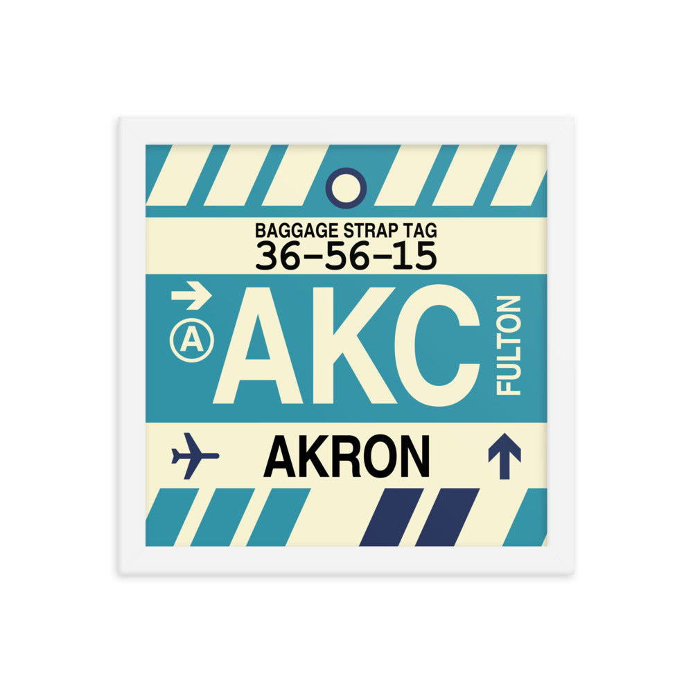 Travel-Themed Framed Print • AKC Akron • YHM Designs - Image 12
