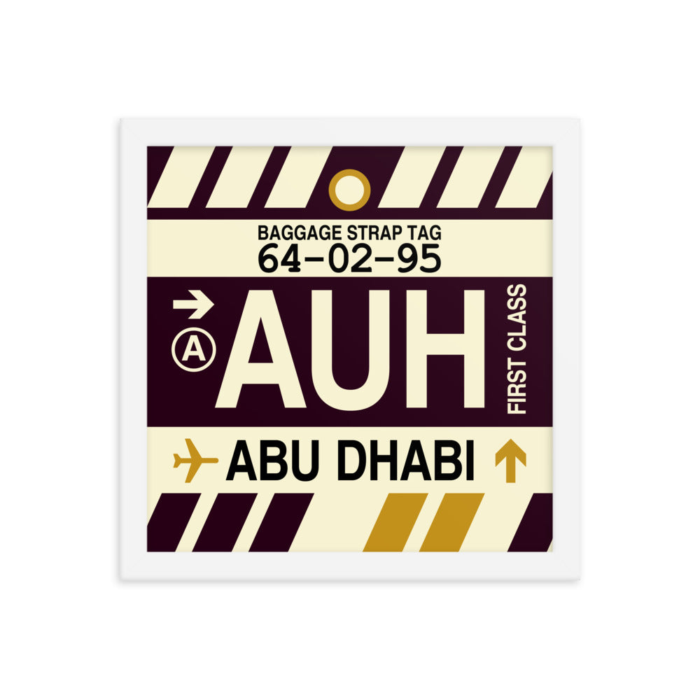 Travel-Themed Framed Print • AUH Abu Dhabi • YHM Designs - Image 12