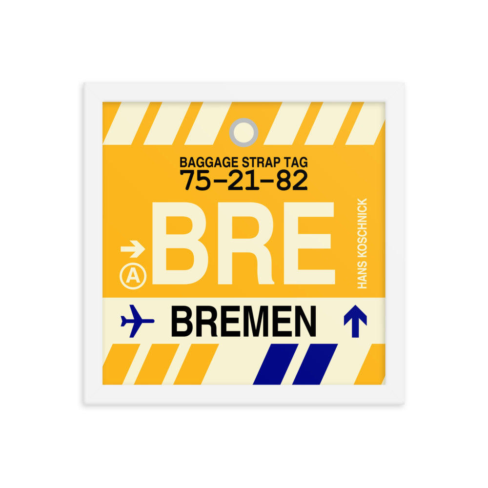 Travel-Themed Framed Print • BRE Bremen • YHM Designs - Image 12