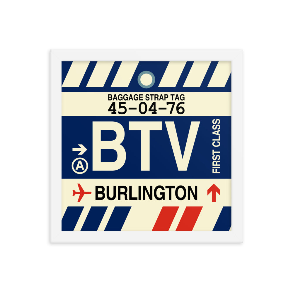 Travel-Themed Framed Print • BTV Burlington • YHM Designs - Image 12