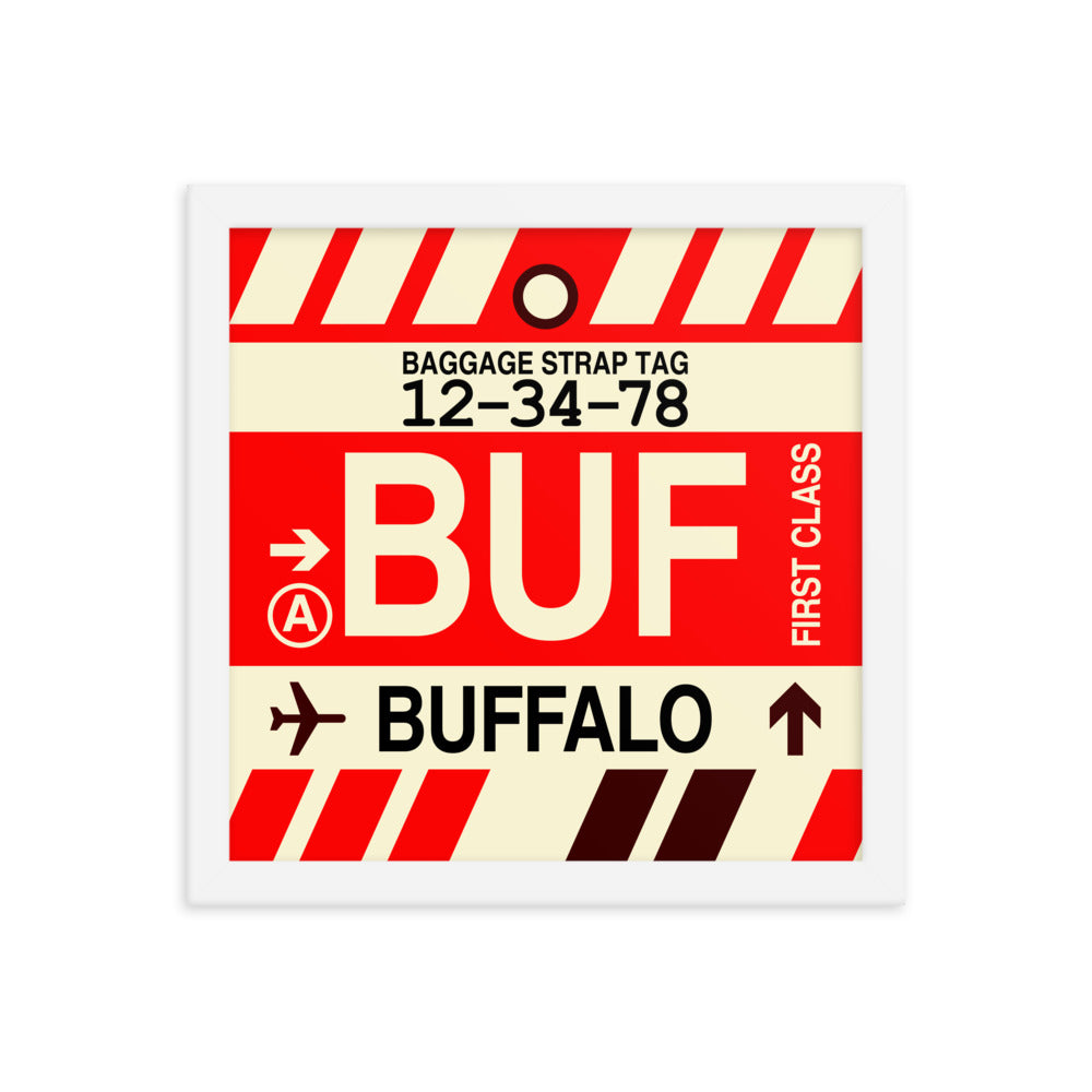 Travel-Themed Framed Print • BUF Buffalo • YHM Designs - Image 12