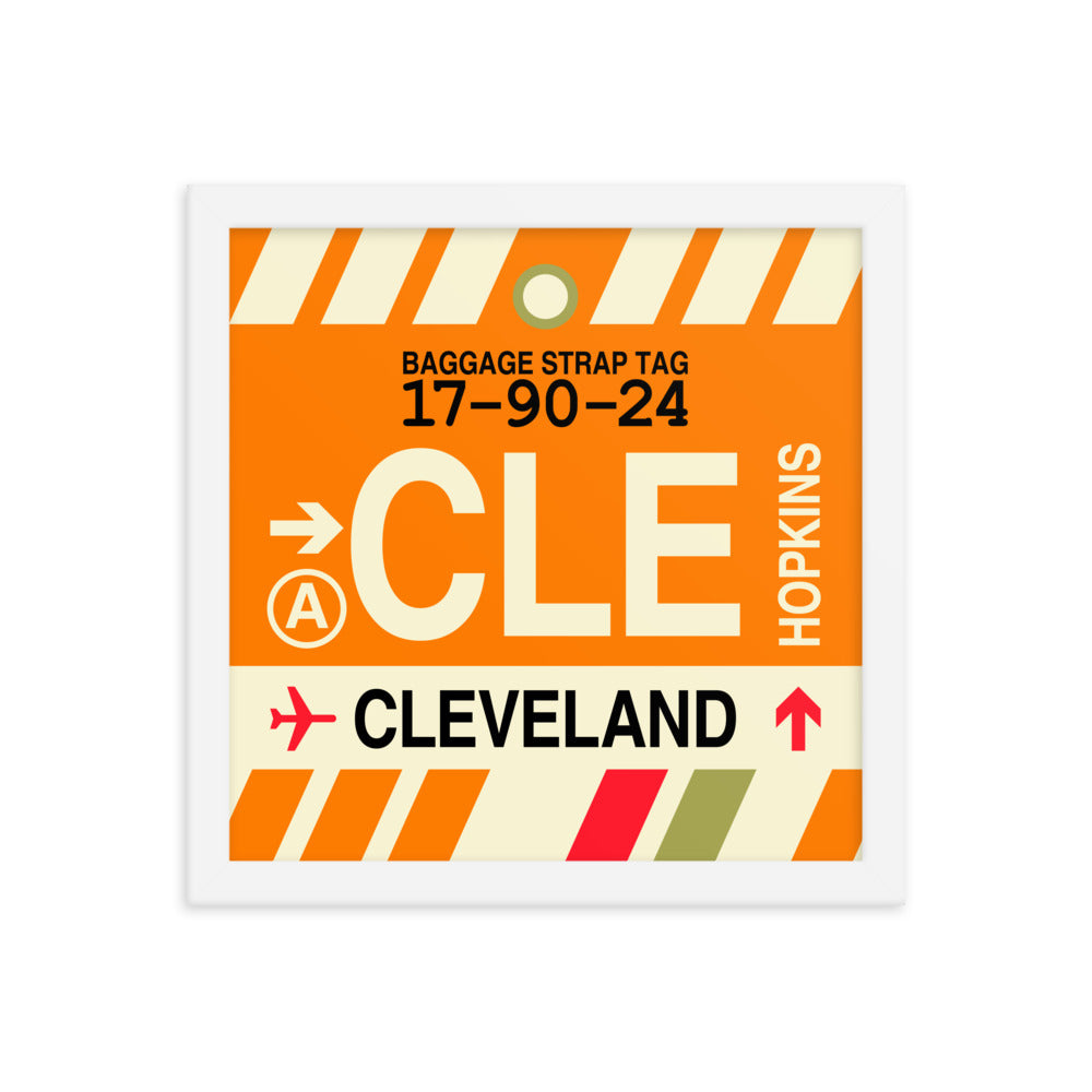 Travel-Themed Framed Print • CLE Cleveland • YHM Designs - Image 12