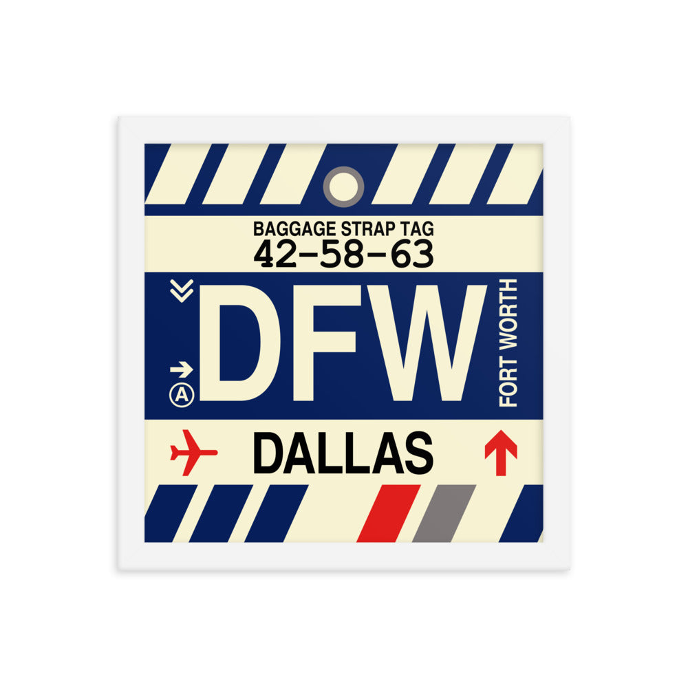Travel-Themed Framed Print • DFW Dallas • YHM Designs - Image 12