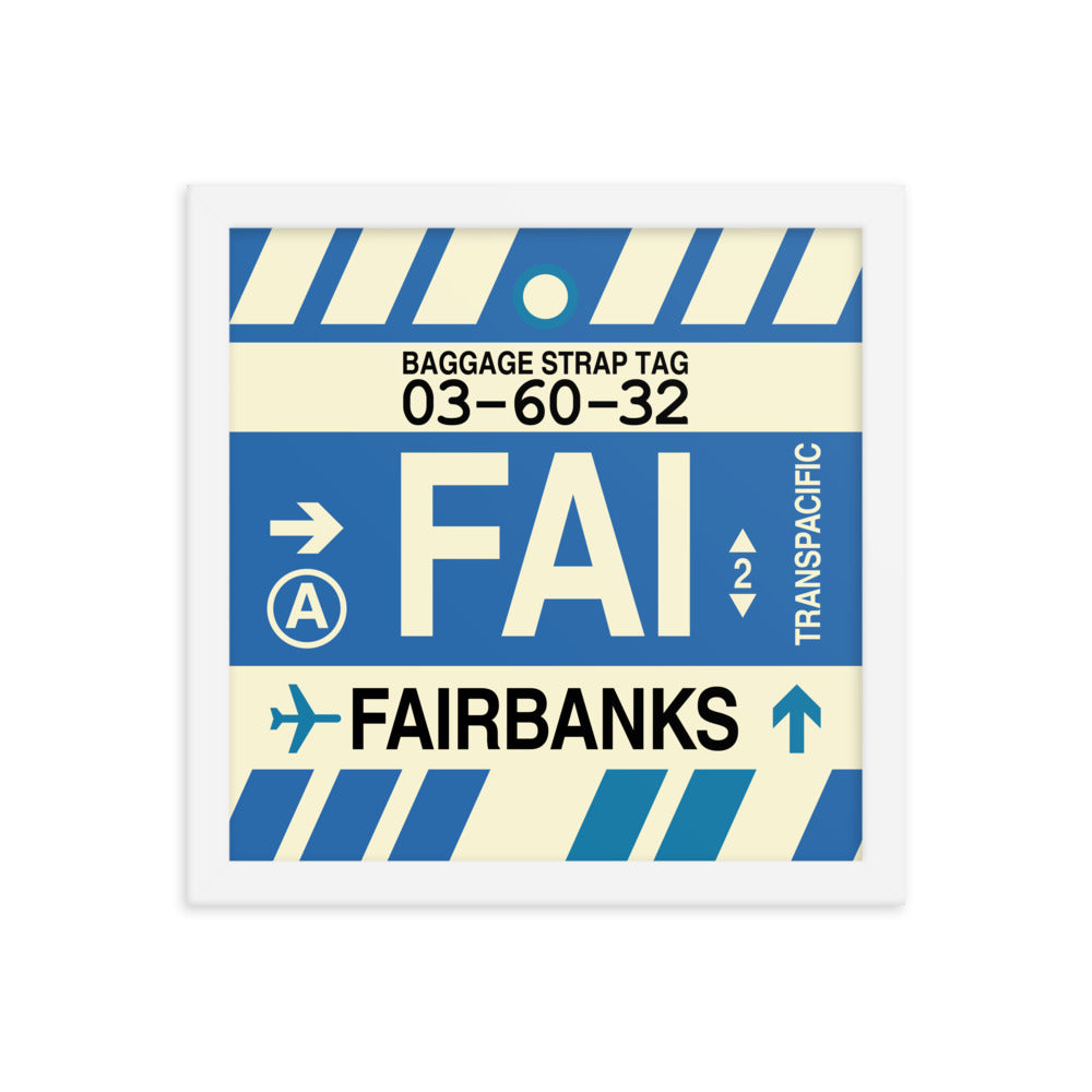 Travel-Themed Framed Print • FAI Fairbanks Souvenir • YHM Designs - Image 12