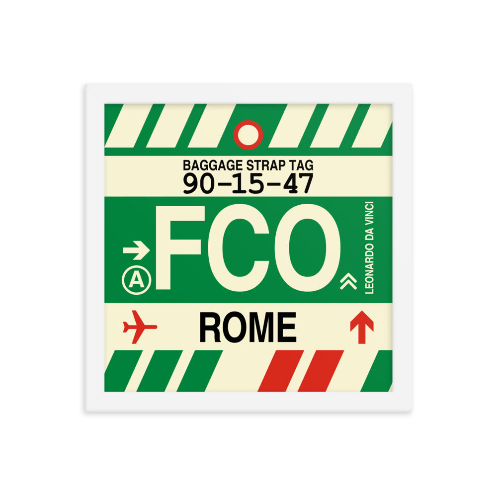 Travel-Themed Framed Print • FCO Rome • YHM Designs - Image 12