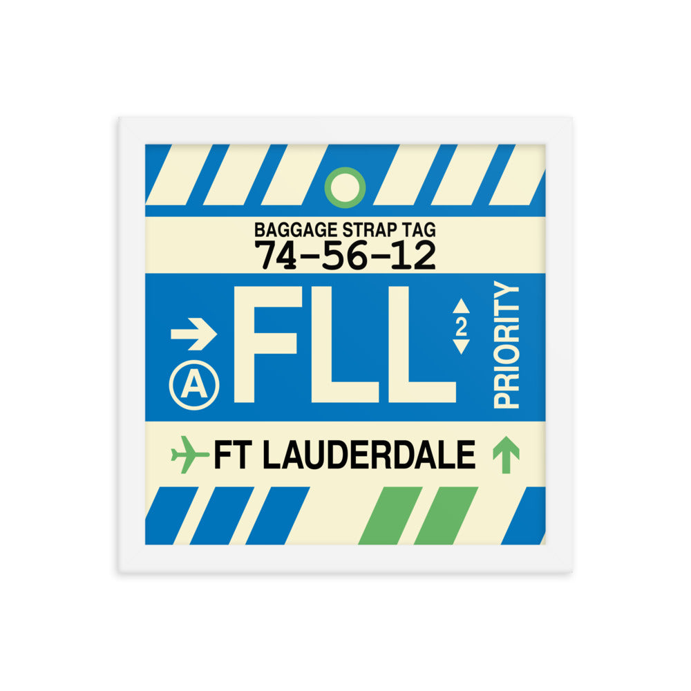 Travel-Themed Framed Print • FLL Fort Lauderdale Souvenir • YHM Designs - Image 12