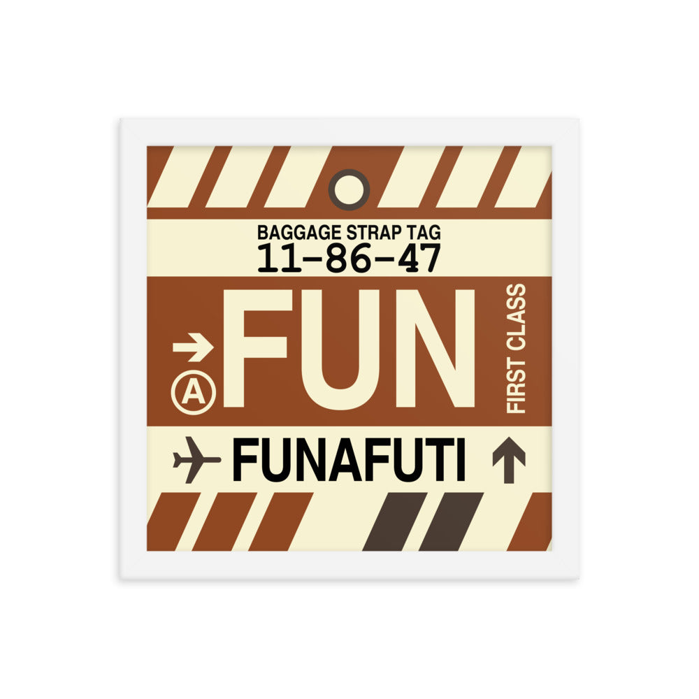 Travel-Themed Framed Print • FUN Funafuti Souvenir • YHM Designs - Image 12