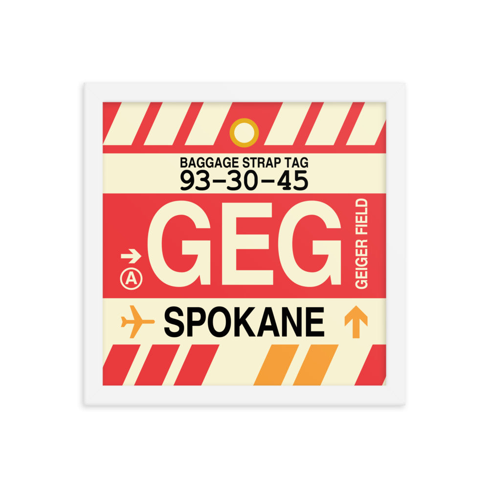 Travel-Themed Framed Print • GEG Spokane Souvenir • YHM Designs - Image 12