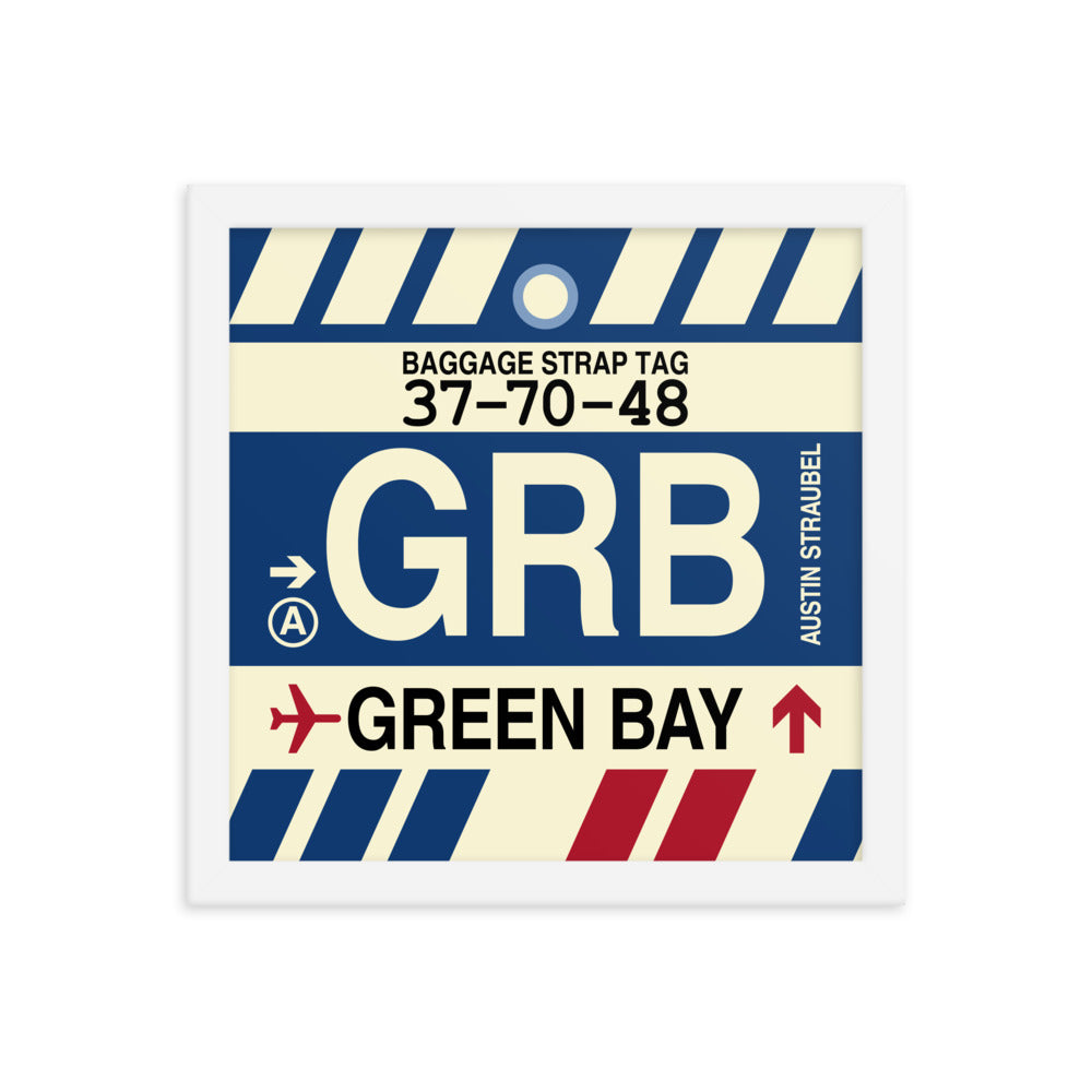 Travel-Themed Framed Print • GRB Green Bay • YHM Designs - Image 12