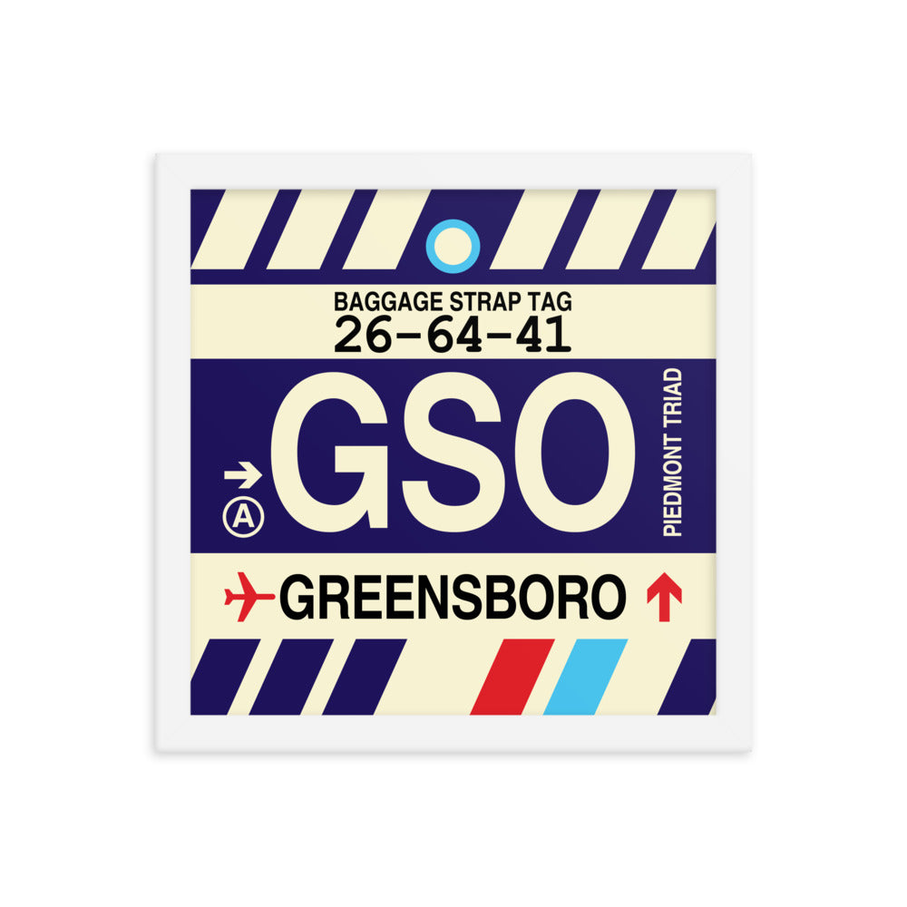 Travel-Themed Framed Print • GSO Greensboro • YHM Designs - Image 12