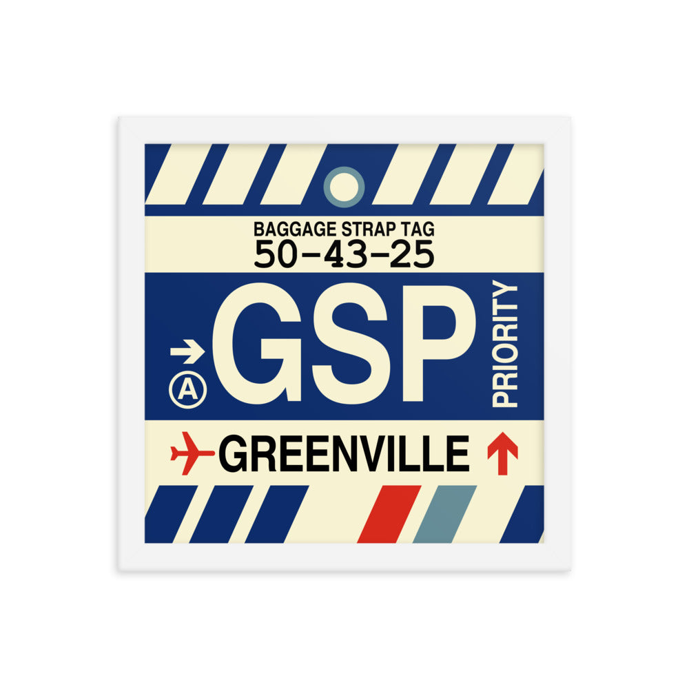 Travel-Themed Framed Print • GSP Greenville • YHM Designs - Image 12