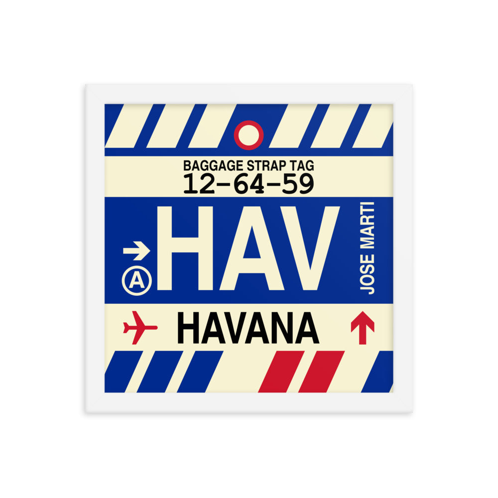 Travel-Themed Framed Print • HAV Havana • YHM Designs - Image 12