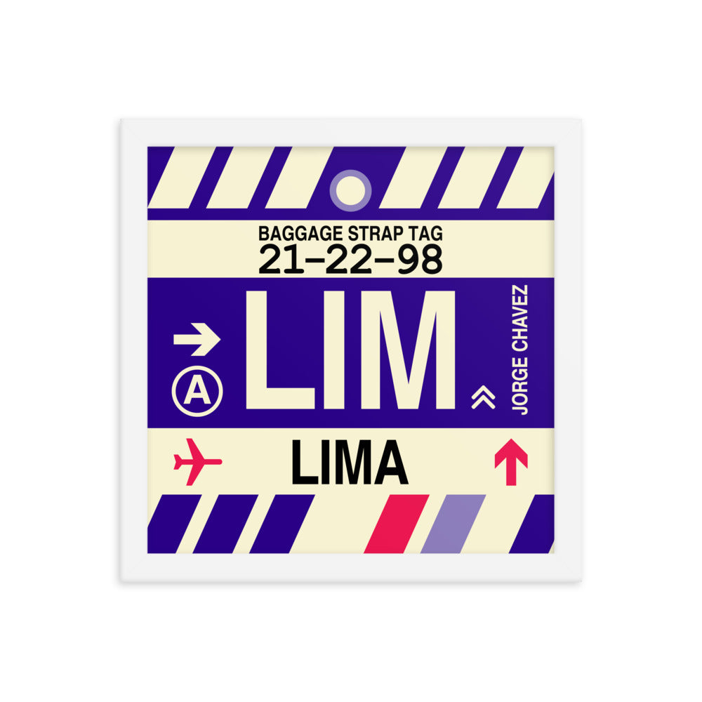 Travel-Themed Framed Print • LIM Lima • YHM Designs - Image 12