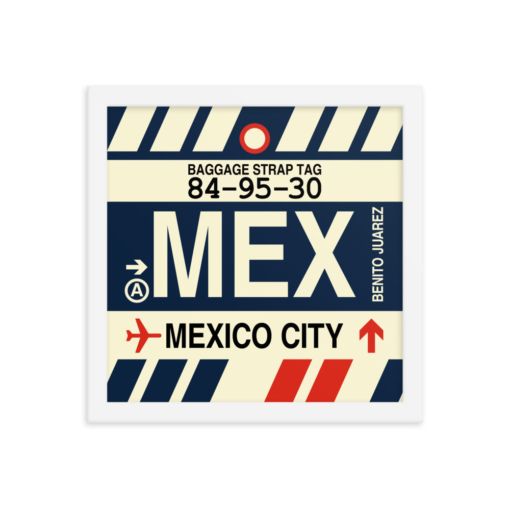 Travel-Themed Framed Print • MEX Mexico City Souvenir • YHM Designs - Image 12