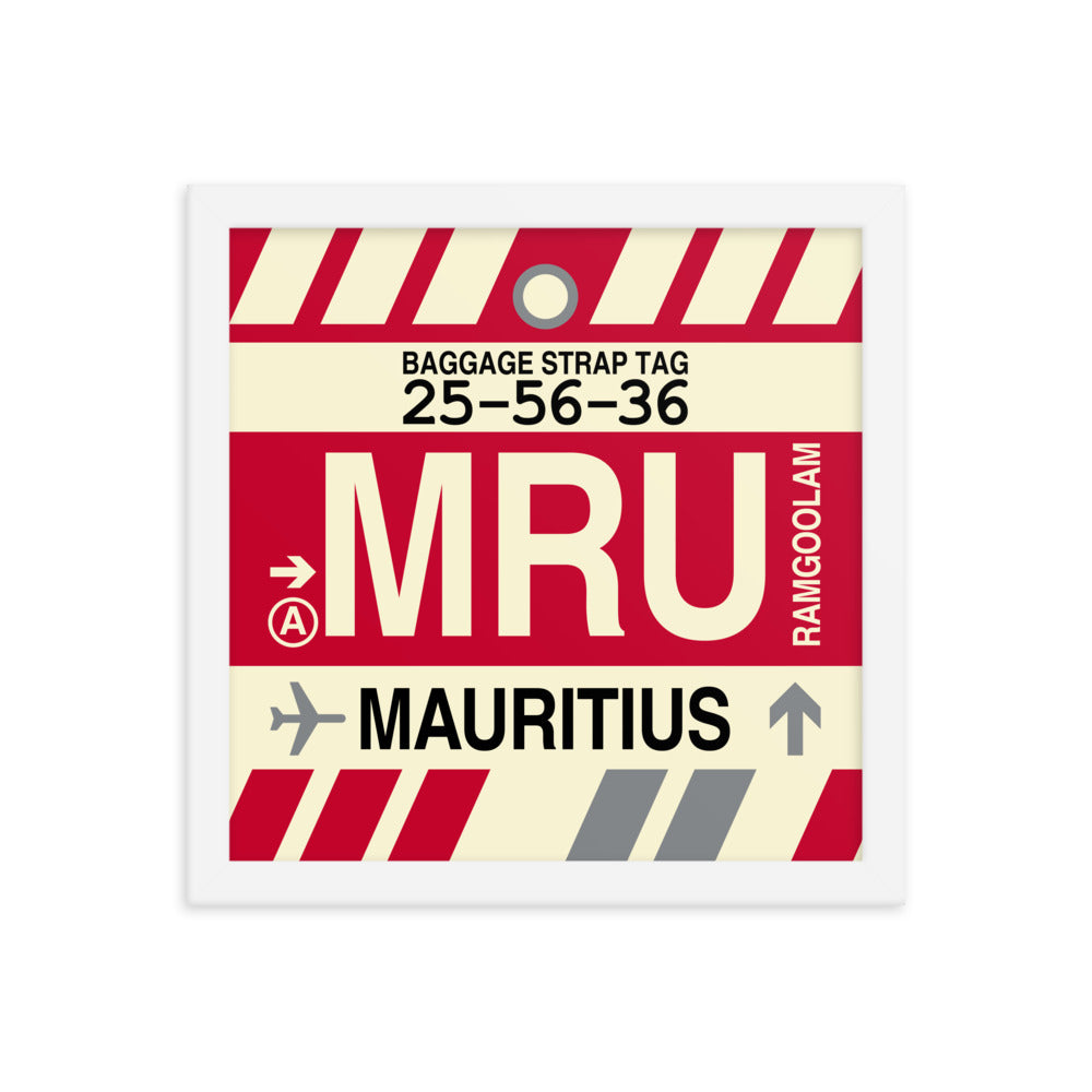 Travel-Themed Framed Print • MRU Port Louis Souvenir • YHM Designs - Image 12