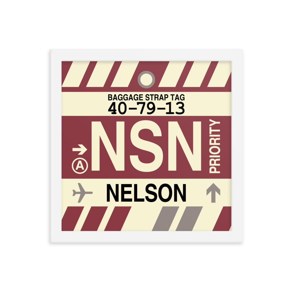 Travel-Themed Framed Print • NSN Nelson Souvenir • YHM Designs - Image 12