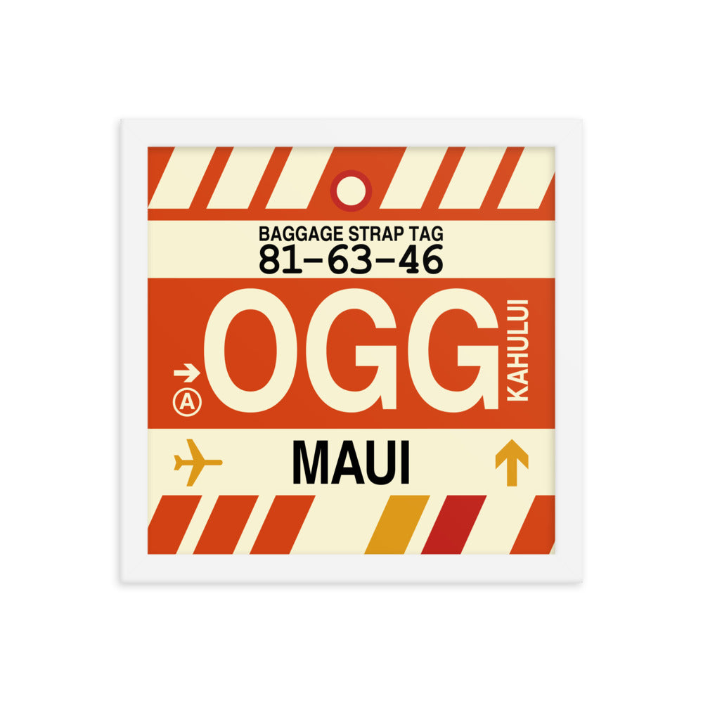 Travel-Themed Framed Print • OGG Maui • YHM Designs - Image 12