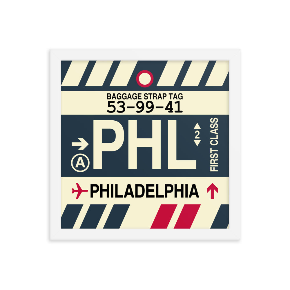 Travel-Themed Framed Print • PHL Philadelphia • YHM Designs - Image 12