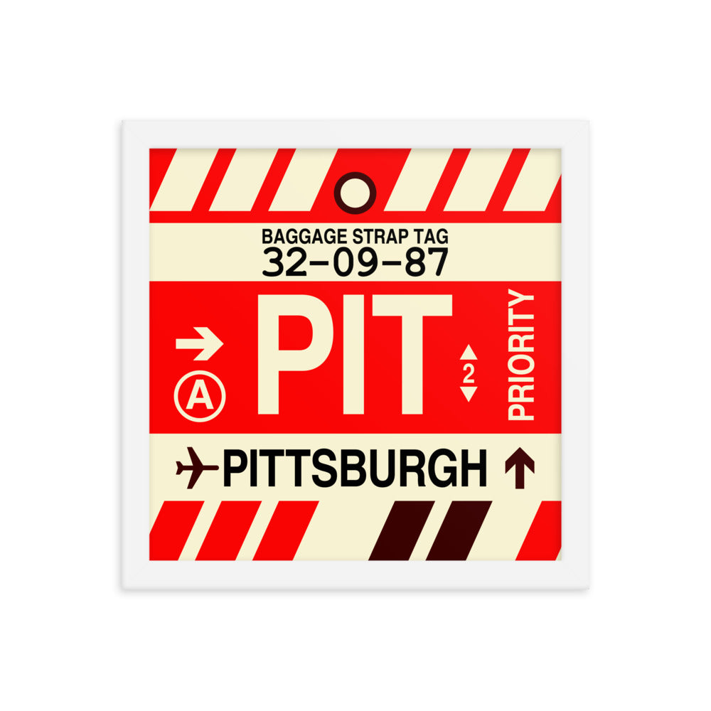 Travel-Themed Framed Print • PIT Pittsburgh • YHM Designs - Image 12