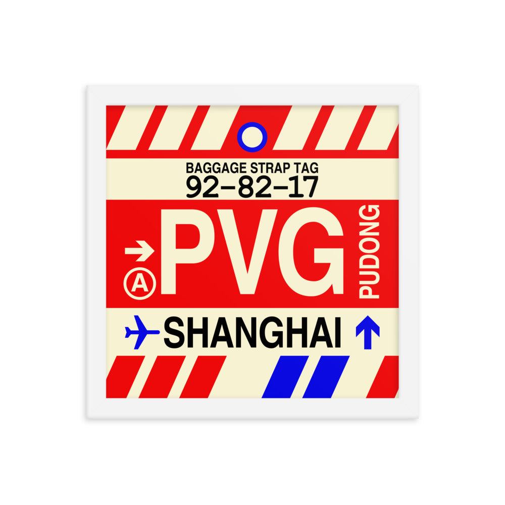Travel-Themed Framed Print • PVG Shanghai Souvenir • YHM Designs - Image 12